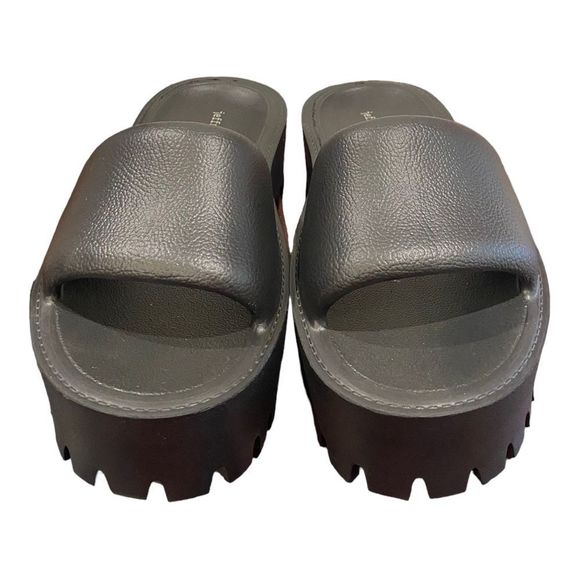 JEFFREY CAMPBELL Women's Summertime Black Slide Sandals NEW 6 7 8 9 10 - Picture 4 of 7